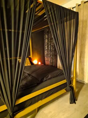 Ein Bett oder Betten in einem Zimmer der Unterkunft Zeitzuzweit