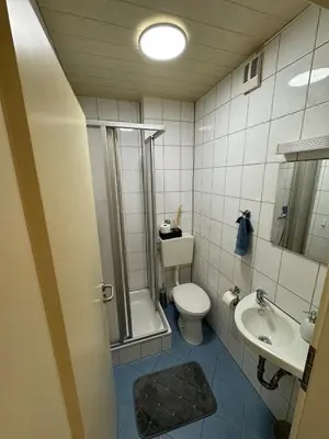 Ein Badezimmer in der Unterkunft Sonniges CityNest Apartment mit Balkon und bester Verkehrsanbindung Komplette Unterkunft