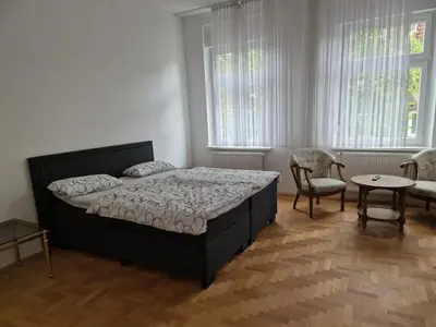 Ein Bett oder Betten in einem Zimmer der Unterkunft Dania Apartments - zentral, ruhig