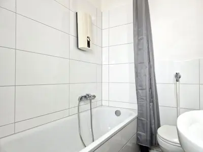 Ein Badezimmer in der Unterkunft Meribu F23 Wohnung für Monteure und Arbeiter