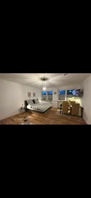 Küche/Küchenzeile in der Unterkunft Pott Spot Essener Innenstadt Ferienwohnung mit Küche