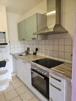 Küche/Küchenzeile in der Unterkunft Düssel-Oase