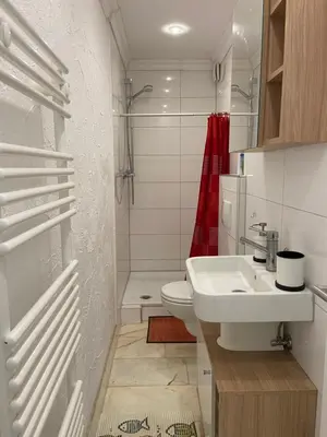 Ein Badezimmer in der Unterkunft MarlAlvi