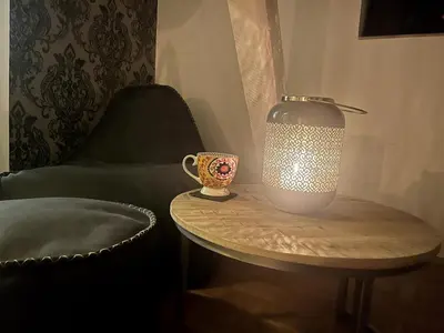 Ein Sitzbereich in der Unterkunft High Class maisonette Apartment 2 bed 2 bathroom