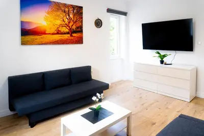 TV/Unterhaltungsangebot in der Unterkunft Stilvolles 2-Zimmer Apartment Wuppertal
