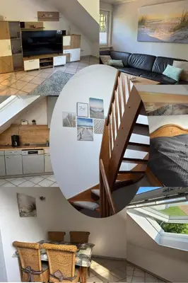 Küche/Küchenzeile in der Unterkunft Schöne Maisonette-Wohnung in ruhiger Lage