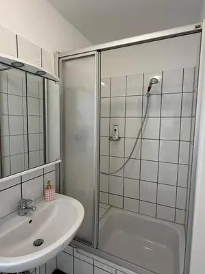 Ein Badezimmer in der Unterkunft Ferienwohnung Altes Gut Kenkhausen