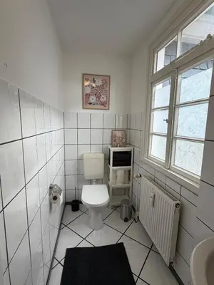 Ein Badezimmer in der Unterkunft Ferienwohnung Altes Gut Kenkhausen