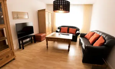 Ein Sitzbereich in der Unterkunft Apartment Ruhr-Valley West, excellent place