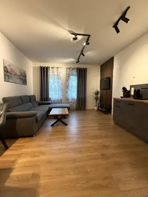 Ein Sitzbereich in der Unterkunft Wohnung Schwerte