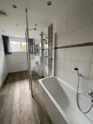 Ein Badezimmer in der Unterkunft Landhaus Sassenhof