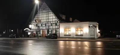 Das Gebäude in dem sich das Hotel befindet
