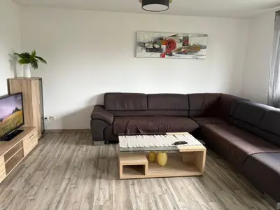 Ein Sitzbereich in der Unterkunft Ferienwohnung Werne