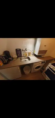 Ein Sitzbereich in der Unterkunft Zentral Duisburg Neudorf 3