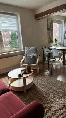 Ein Sitzbereich in der Unterkunft Charming 2-room apartment