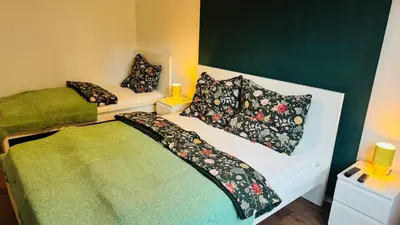 Ein Bett oder Betten in einem Zimmer der Unterkunft Charming 2-room apartment