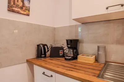 Küche/Küchenzeile in der Unterkunft Stylische Wohnung - Messe Essen nah - Wifi & Parken