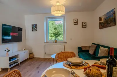 TV/Unterhaltungsangebot in der Unterkunft Stylische Wohnung - Messe Essen nah - Wifi & Parken