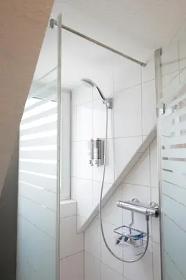 Ein Badezimmer in der Unterkunft Stilvolles Apartment Nähe Messe & Uniklinikum