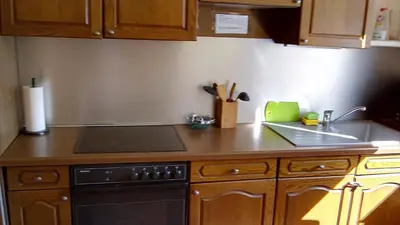 Küche/Küchenzeile in der Unterkunft Kleines Apartment für 1 Person
