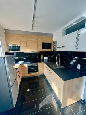 Küche/Küchenzeile in der Unterkunft Exclusives Apartment in Essen Rüttenscheid