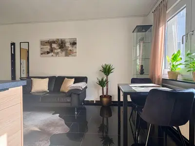 Ein Sitzbereich in der Unterkunft Exclusives Apartment in Essen Rüttenscheid