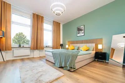 Ein Sitzbereich in der Unterkunft Perfect for 6 Guests in Wuppertal - Suite - Netflix - Smart Home