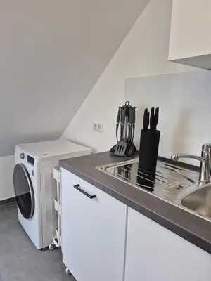 Küche/Küchenzeile in der Unterkunft MG Studio