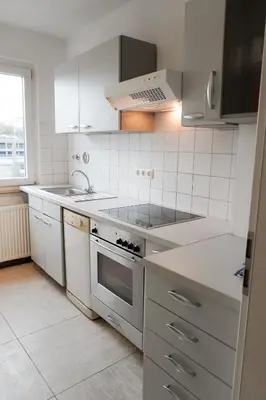 Küche/Küchenzeile in der Unterkunft M House Do - Cozy Room - ideal für 1 Person