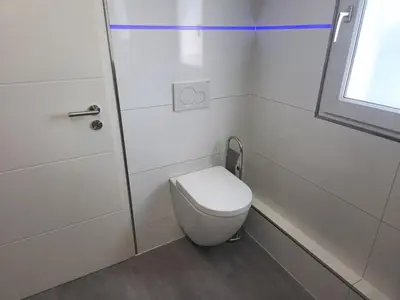 Ein Badezimmer in der Unterkunft Bei Pina - Business apartment nahe Düsseldorf