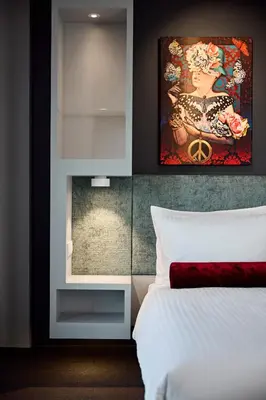 Ein Bett oder Betten in einem Zimmer der Unterkunft Essential by Dorint Düsseldorf Deiker Höfe