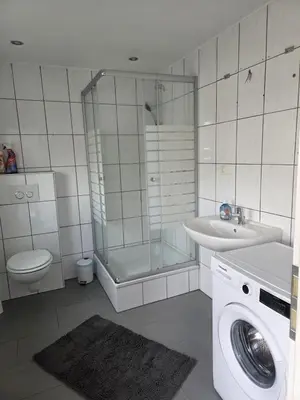 Ein Badezimmer in der Unterkunft Altes Sägewerk 3