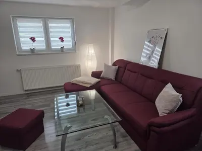 Ein Sitzbereich in der Unterkunft Altes Sägewerk 3