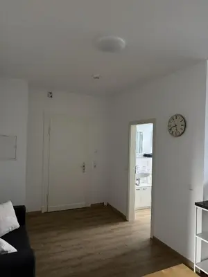 Ein Sitzbereich in der Unterkunft Wupper Apartments Vogel