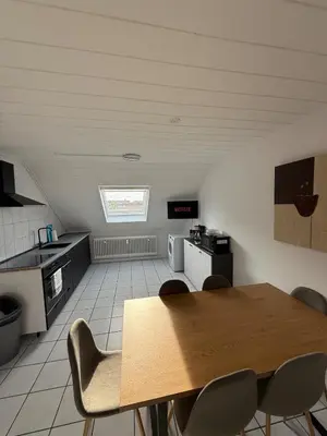 Küche/Küchenzeile in der Unterkunft Apartment Wesel