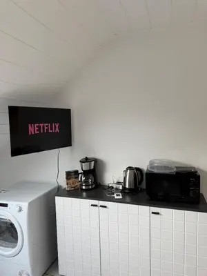 Küche/Küchenzeile in der Unterkunft Apartment Wesel