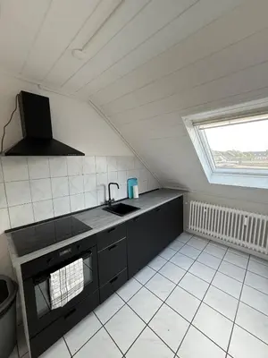 Küche/Küchenzeile in der Unterkunft Apartment Wesel