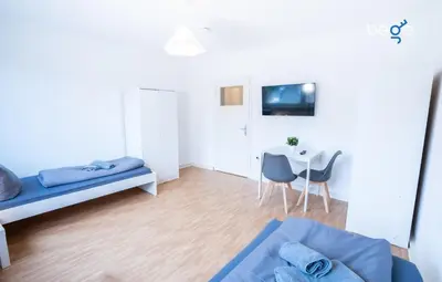Ein Bett oder Betten in einem Zimmer der Unterkunft BEGE APARTMENTS FlatLab