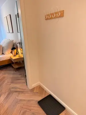 Ein Bett oder Betten in einem Zimmer der Unterkunft Cozy Apartment Beethoven mit Balkon