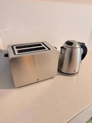 Kaffee-/Teezubehör in der Unterkunft Cozy Apartment Beethoven mit Balkon