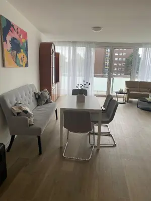 Ein Sitzbereich in der Unterkunft Quartiercenter Gäste-Apartment