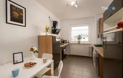 Küche/Küchenzeile in der Unterkunft BEGE APARTMENTS LoftWork