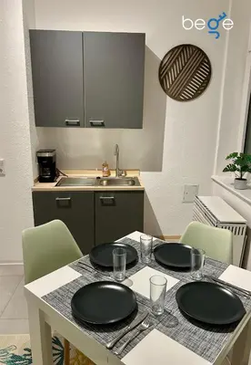 Küche/Küchenzeile in der Unterkunft BEGE APARTMENTS ZenSpace