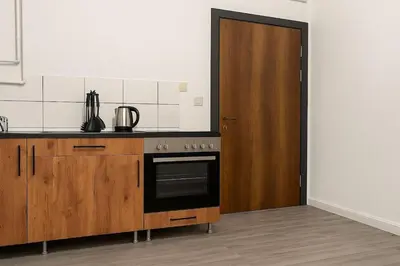 Küche/Küchenzeile in der Unterkunft Livemore24 Apartment 1 in Herten 24-7 Check-In