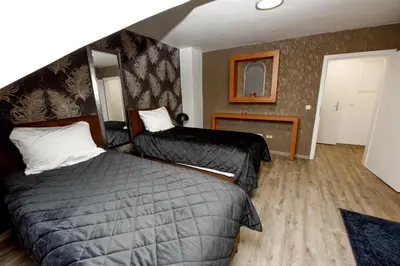 Ein Bett oder Betten in einem Zimmer der Unterkunft Haus Thomas Deluxe 4