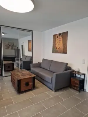 Ein Sitzbereich in der Unterkunft Linda's Appartement
