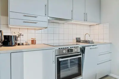 Küche/Küchenzeile in der Unterkunft Studio Apartment Duisburg City - Nähe Innenhafen und HBF