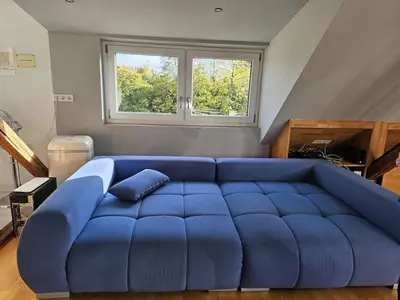 Grundriss der Unterkunft Stylish top floor apartment with garden view