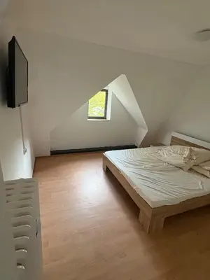 Ein Bett oder Betten in einem Zimmer der Unterkunft Entspannung in Duisburg Neudorf