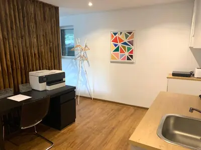 TV/Unterhaltungsangebot in der Unterkunft Messe Premium Apartment